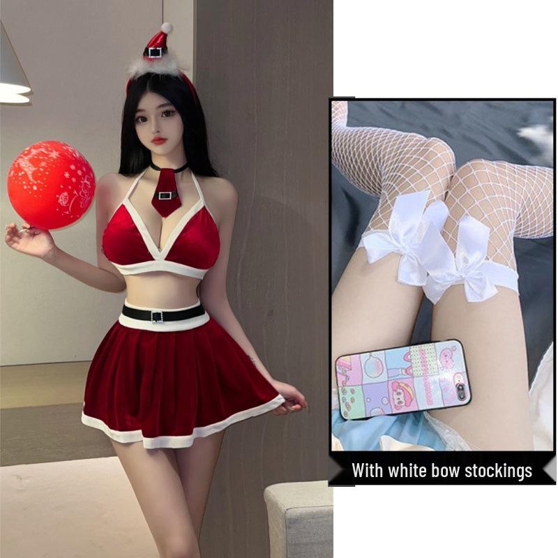 Slimming Christmas Lingerie Set: Temptation Role Play with Quick-Release Design