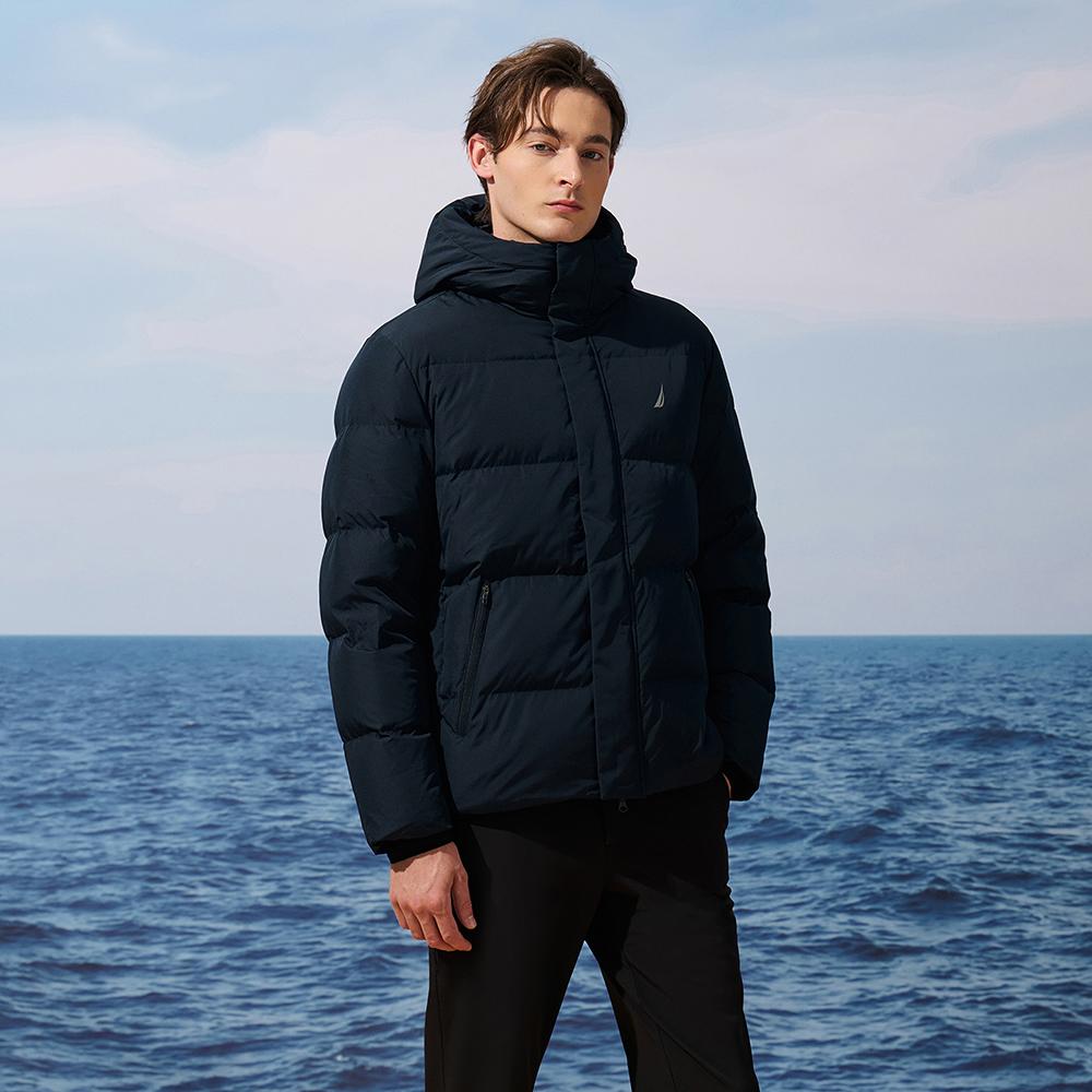 NAUTICA Down Jackets Men's Hooded Moderate Puffer Jacket JE5308