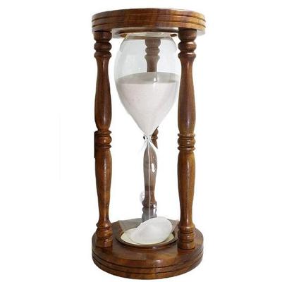 Holz Sanduhr Sanduhr Sanduhr Traditionell Handgefertigt Zeitdauer 60 Minuten