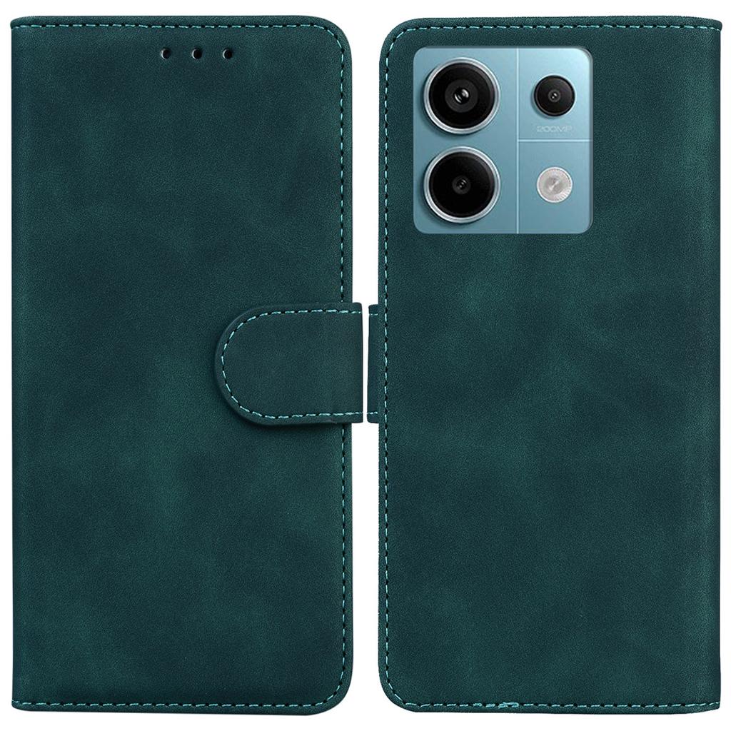 For Xiaomi Redmi Note 13 Pro 5G/Poco X6 5G Case Wallet Stand Solid Color Leather Phone Cover