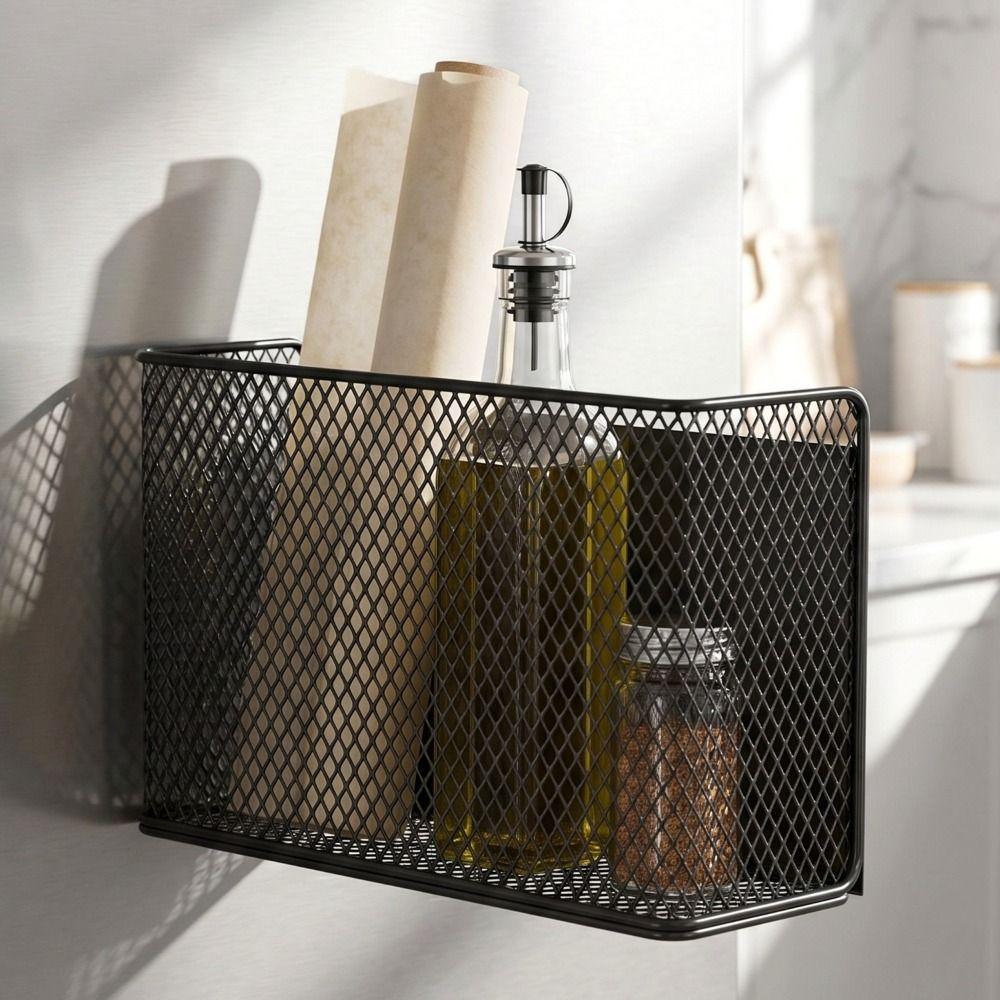 Ideal Magnetic Storage Rack Versatile Magnetic Container Storage Rack Organizer  Kitchen Use