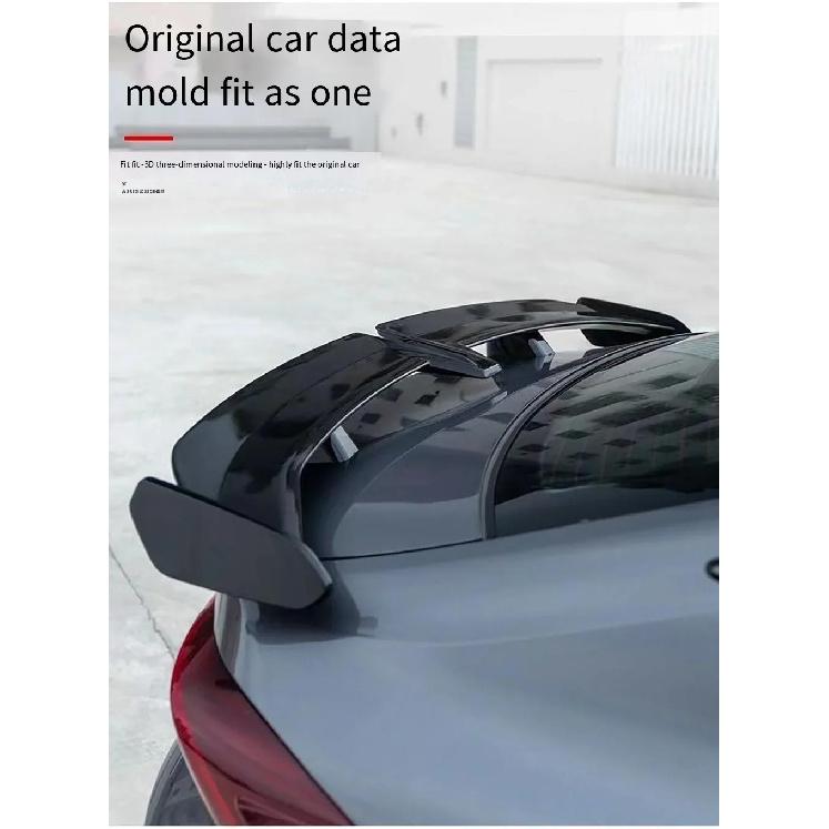 Evrensel Araba modifiye kelebek şeklinde arka kanat araba tamponu deliksiz spoiler GT Tüm Araba parçaları için geçerli fabrika doğrudan satışı