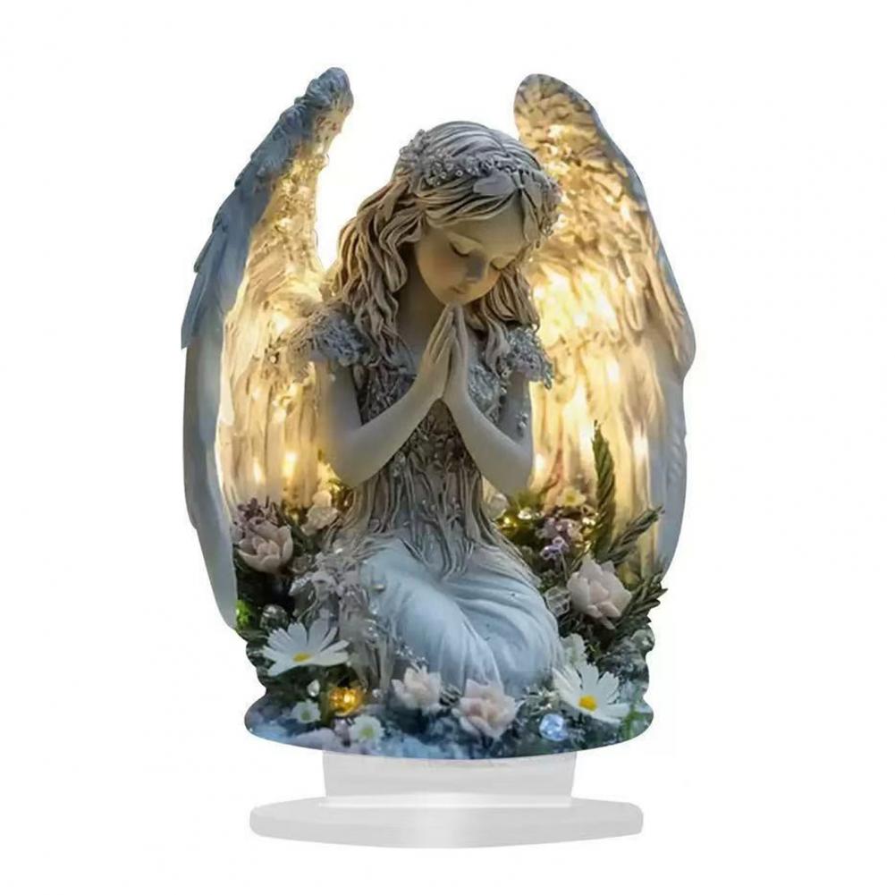 Christmas Nativity Scene Acrylic Tabletop Sign 2D Flat Desktop Display Ornament for Christian Home Shelf Decor