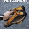 High Quality Genuine Leather Flip-Flops Stylish Non-Slip Beach Sandals for Men Comfortable Slippers for Outdoor/Everyday Wear