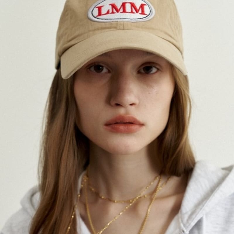 

LOVE ME MONSTER Vintage LMM Logo Ball Cap_Washed Beige BEIGE