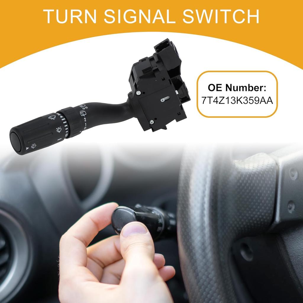 Steering Column Turn Signal Switch Lever No.7T4Z13K359AA Multifunction Combination Switch for Ford Edge Flex Taurus X