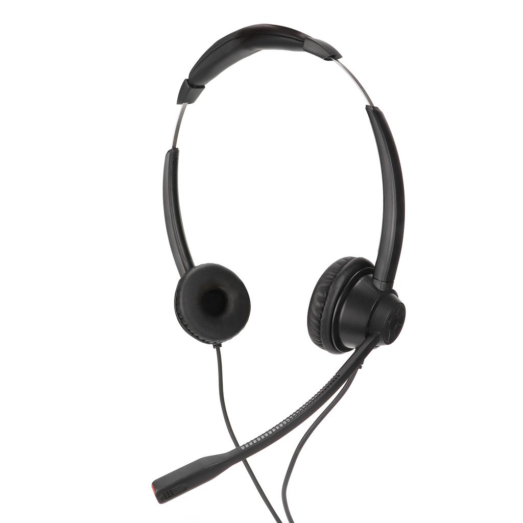 H390DPC Binaural Customer Service Headphones Ultra Light Noise Reduction Business Headset for Office Customer Service