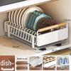 Foldable Kitchen Under-Sink Pull-Out Storage Rack for Seasoning and Tableware