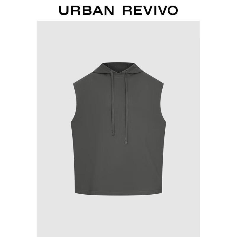 Мужской хлопковый жилет с капюшоном свободного кроя UR XS