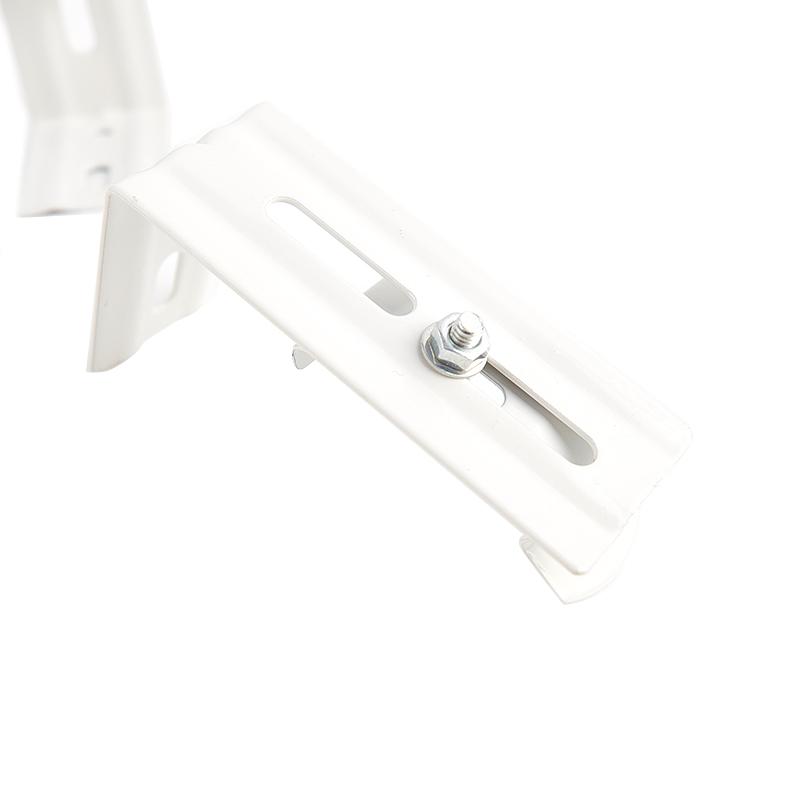 2 Sets L Beugel 4 Stuks 4" Lengte Witte Kleur Voor Verticale Jaloezieën Met Bovenrail Breedte 1-1/2" 38Mm Buitenmontage Beugel Clips