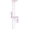 Embedded Fence Post 5 pcs Silver 100 cm