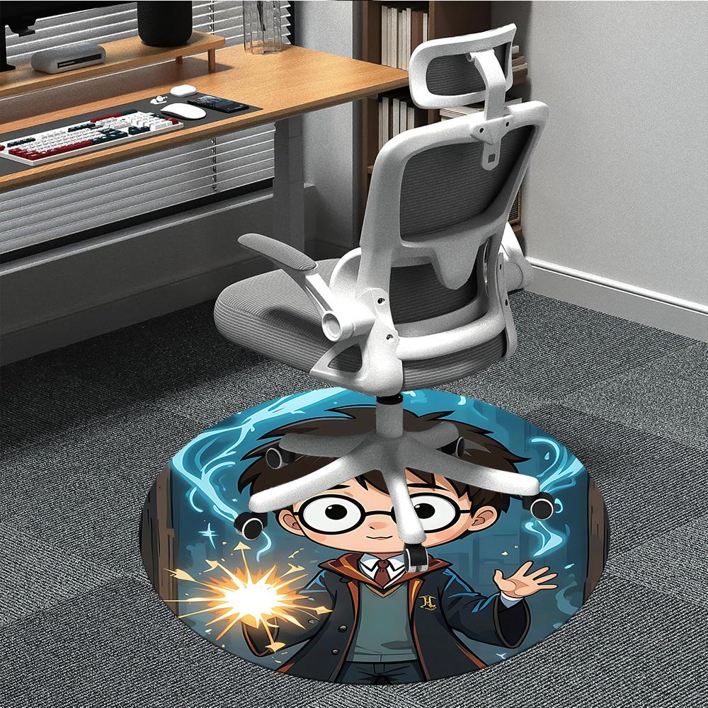 1ks Harry Potter Kancelářský kulatý koberec, Pod kancelářské židle Ložnice Obývací pokoj Domácí dekorace  a1022246