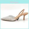 Heeled Sandals With Pearl Embellishments For Summer Wear