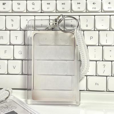 Fotokartenhalter Anti-Verlust-Schlüsselanhänger 3 Zoll INS Transparent Idol Schutzhülle Tasche Buskarten Hüllen Zubehör