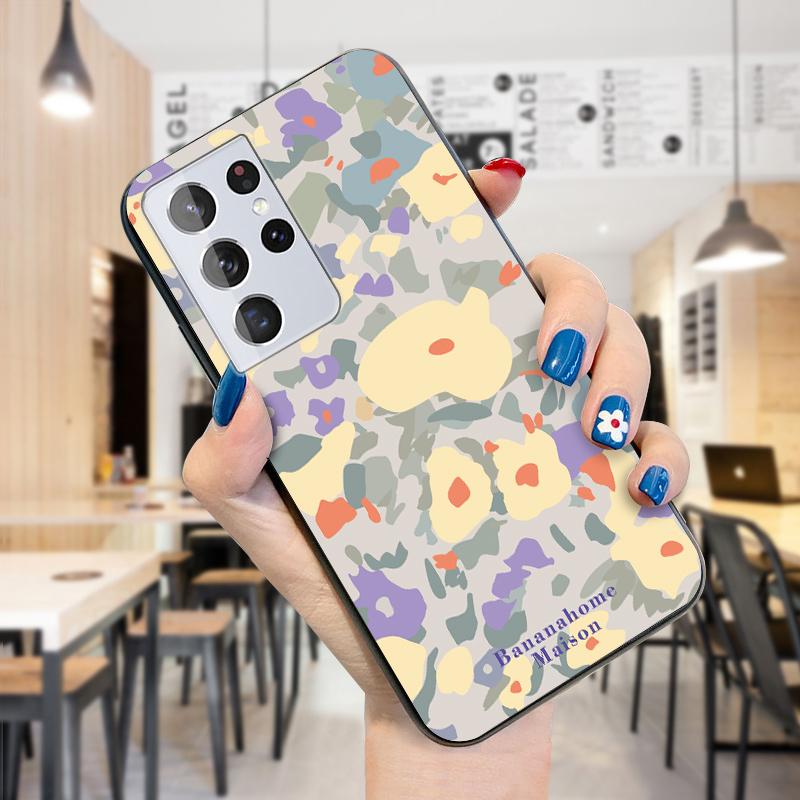 Husa cu model flori acuarela fete carcasa telefon flori frumoasa