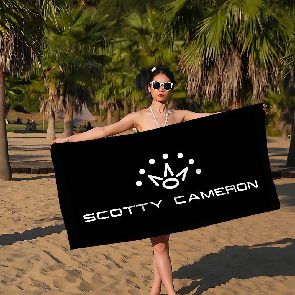 Asciugamano da Spiaggia Golf S-SCOTTY C-CAMERONS Asciugamani da Bagno Colorati per Ragazza Microfibra Asciugatura Rapida Personalizzato Senza Sabbia Spiaggia Yoga Spa Palestra Piscina