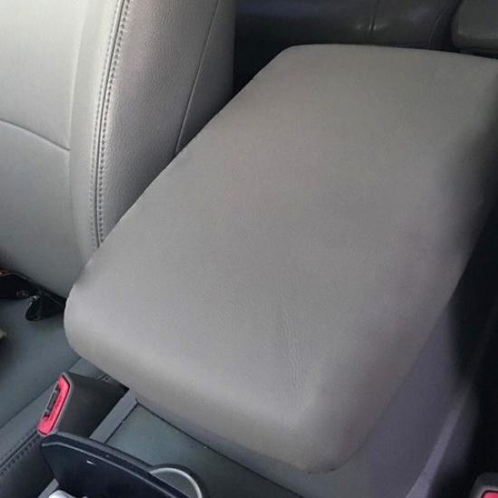 Fits Toyota Highlander 2008-13 Leather Cover Lid Gray Armrest Center Box Console