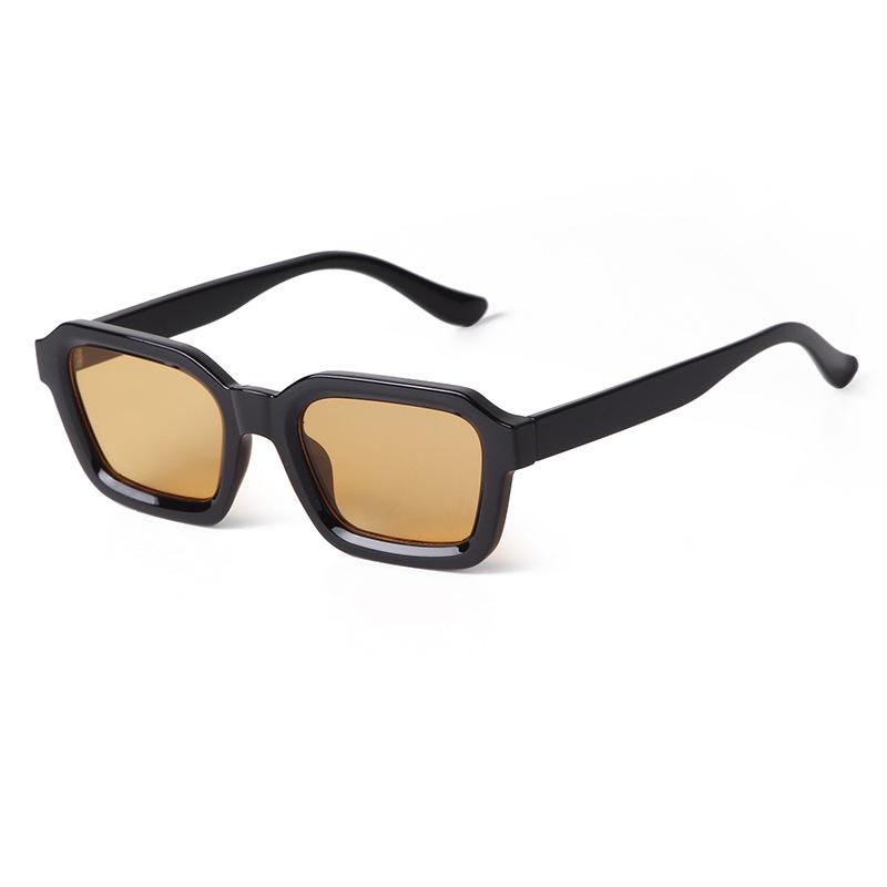 Classic Retro Tortoiseshell Square Sunglasses Women Men Brand Designer Fashion Thick Frame Gradient Blue Sunglasses