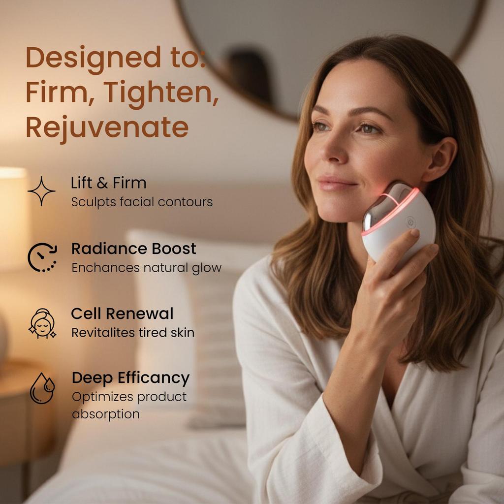 Mvolo® EMS Gua Sha - Skin Rejuvenation Device - Facial Massager - Beauty Tool - Skincare