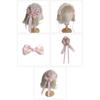 Flower Top Hat Hair Clip Nonslip Lace Ruffle Headband Side Hair Clip for Teens