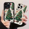 JT558 Ilustração Colorida Vintage de Árvore de Natal para iPhone 17 16 15 Pro Max Samsung S26 S25 Ultra A17 A07 A56 A16 Xiaomi 15T Redmi 15c 14 Capa Macia