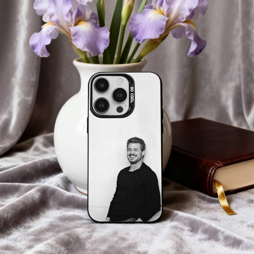 Actor E-Eric D-Dane Phone Case For iPhone17,16,15,14,13,12,11 Plus,Pro Max Black Candy Silver Phone Case