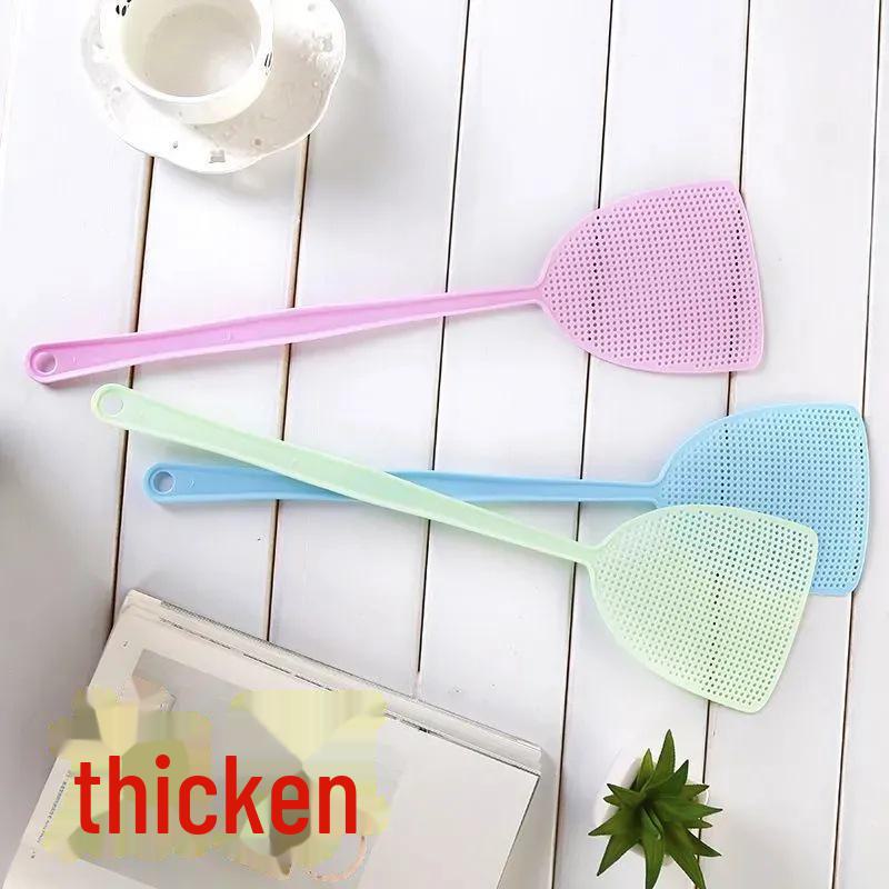 Unzerstörbare Gummi-Fliegen- und Mückenklatsche mit langem Griff