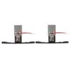 1 Pair Red Led Demon Eye Projector Lens Headlights Retrofit Car Light Accessories