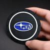 1/2pcs Silica Gel Car Coaster Water Cup Anti-slip Pad For Subaru XV BRZ WRX STI Forester Ascent Impreza Legacy Outback Levorg