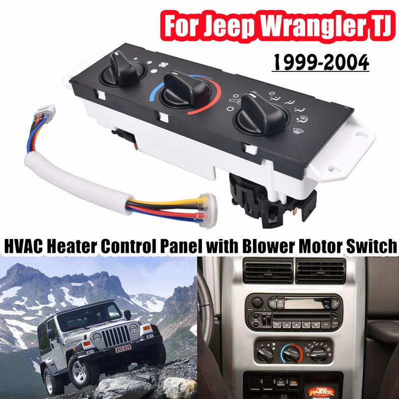 For Jeep Wrangler TJ 1999 2000 2001 2002 2003 2004 Air Conditioning With Right Hand Drive Heater A/C Control Switch 55037473AB