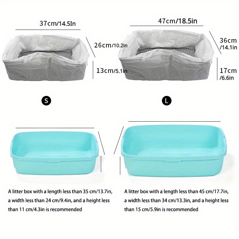 10 Pieces of No-Shovel Disposable Cat Litter Bags - Fast, Convenient and Sanitary