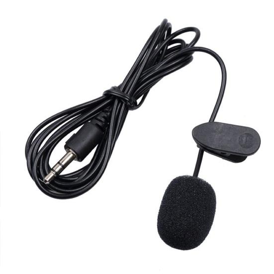 3.5mm Wired Lapel Microphone Lavalier Mic Clip Omnidirectional for Loudspeaker