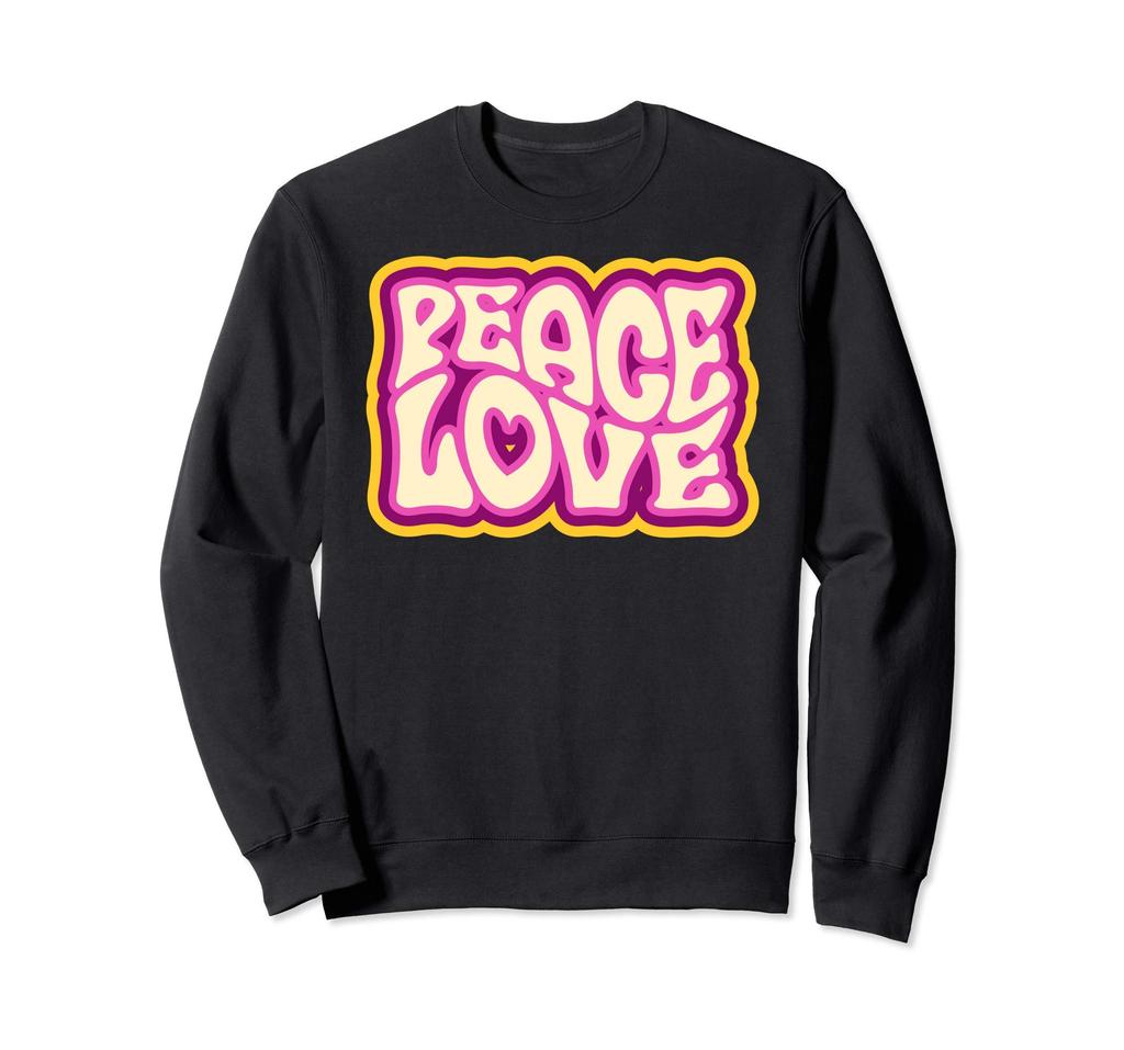 Retro HIPPIE Shirt PEACE LOVE Tie Dye Halloween Costume Sweatshirt