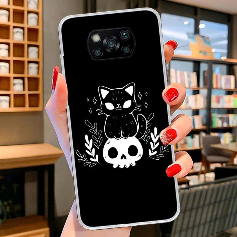 

Witch And Cat Colorful Cute Cover Phone Case For Xiaomi Poco F7 Ultra X7 X6 X5 Pro M7 Redmi 15C 15 13C 13 12C 12 10C 10 9A 9C 9T Redmi 13C