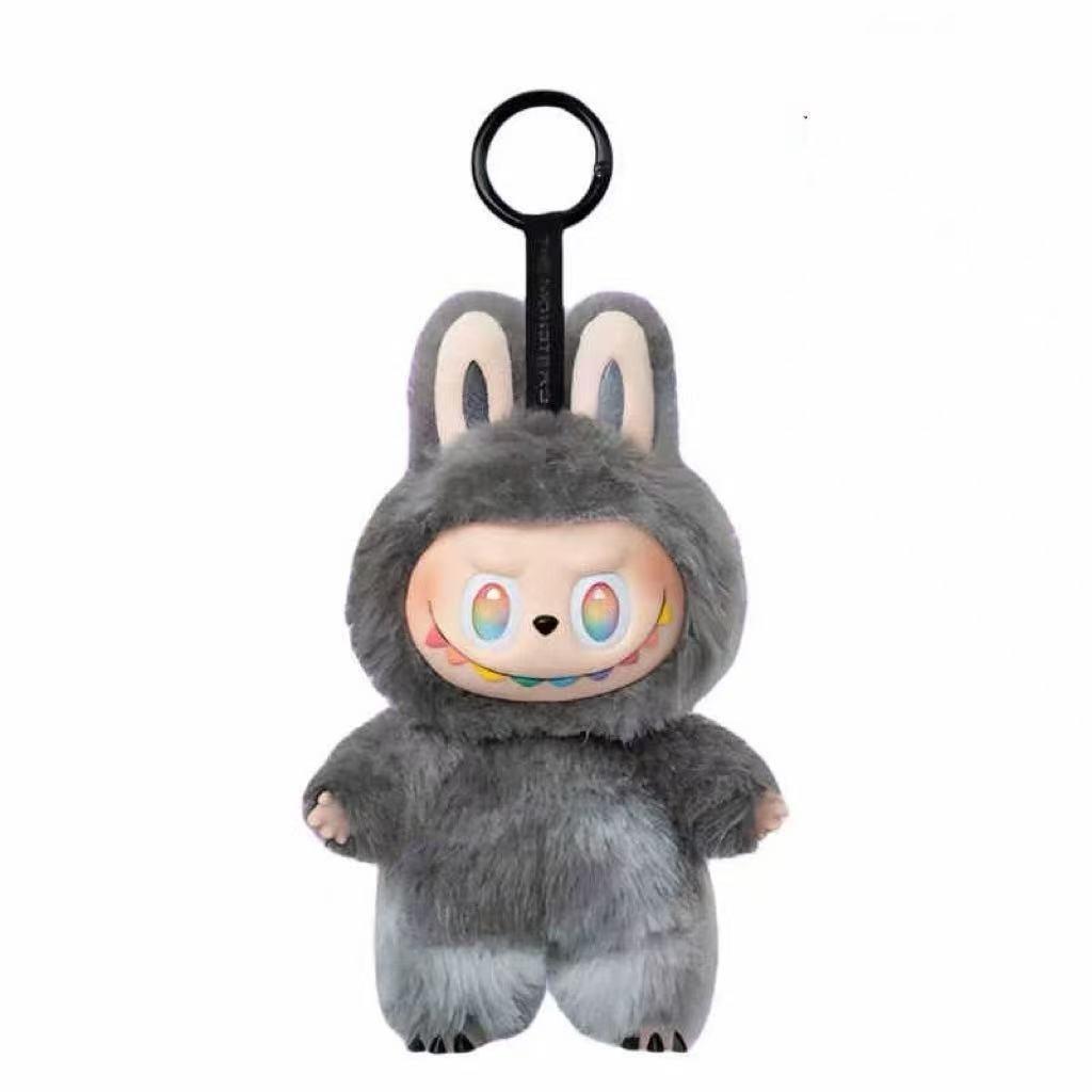 

Kawaii Plush Toy Cute Monster Big Eyes Soft Stuffed Doll Trendy Room Decor серый
