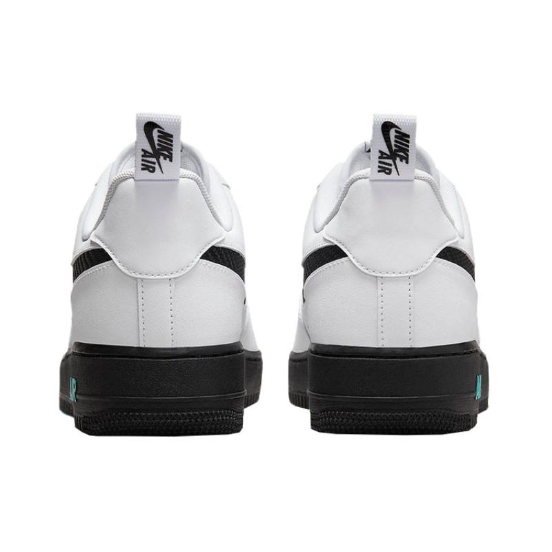 Nike Air Force 1 Low White Black Teal Sneakers DR0155-100