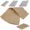 Unbleached Precut Parchment Paper for Baguette Bread Pan - 100-Pack Disposable Baking Sheets for Sourdough French Bread Pans, Non-Stick Baking