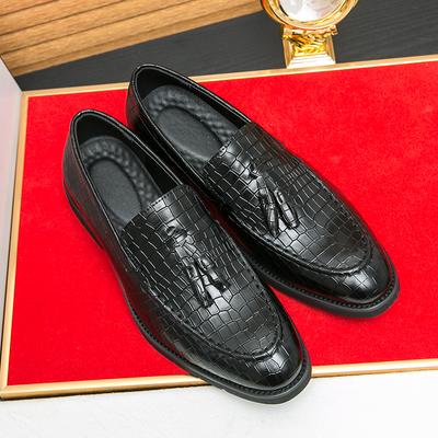 Fashion New Fashion Penny Loafers Tassel Leather Shoes Simple Pointed Toe Slip On Dress Business Suit Casual Party Wedding Shoes For Man
