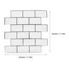 6Pcs Kitchen Tile Decals Peel and Stick Backsplash Waterproof Self Adhesive Wall Panels Stone Look PVC Tiles for Kitchen