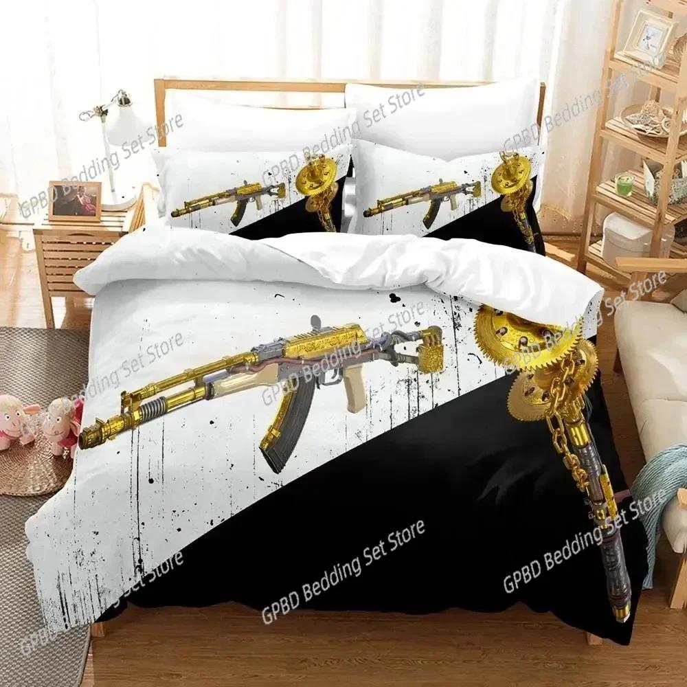 

Game Atomic Heart Beding Set 3D Printed Suitable for Bedrom Soft with Soft Fabric Duvet Cover Set With Pilowcases Children Kids Home Textile 135*200cm Eu-Single