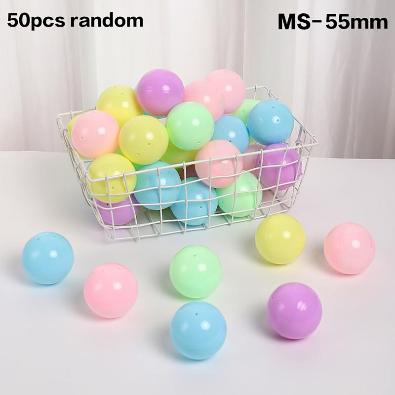 50Pcs 28-55Mm Tiny Empty Plastic Balls Capsule Toys Surprise Ball Container Prop Paintball Diy Making Things Models