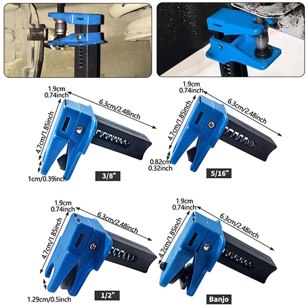 4PCS Car Brake Oil Nozzle Clamp Car Brake Oil Pipe Plug Plug Brake Oil Tool Auto Caliper Piston Seal Stopper Tool