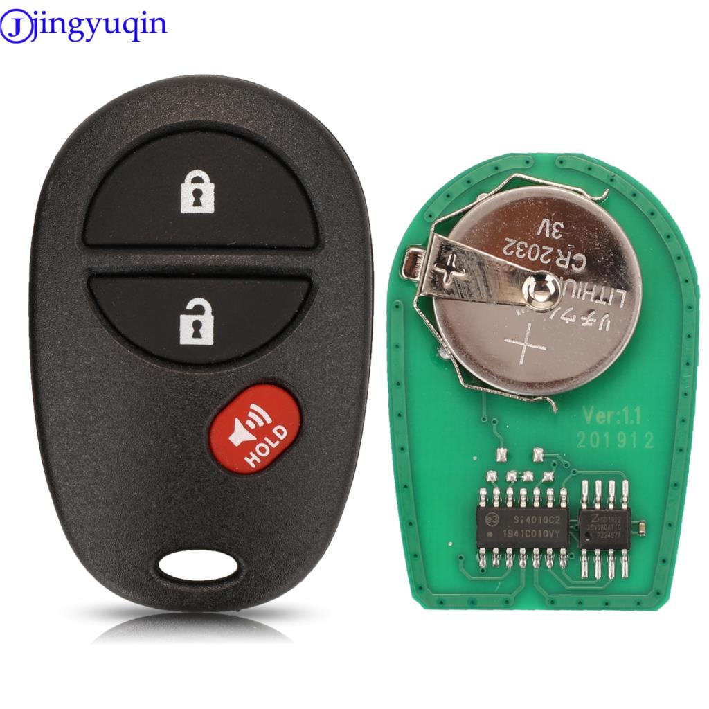 Jingyuqin 315 Mhz Afstandsbediening Autosleutel Voor Toyota Tacoma HIGHLANDER SEQUOIA Sienna Tundra 3/4 Knoppen
