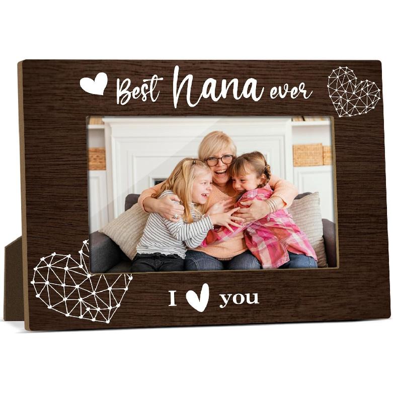 Mommy And Me Mom Picture Frame Wooden Photo Frames 4x6 for Mothers Day Picture Frame Desk Pictures Frames for Mother's Day Decorations for Mothers