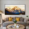 Landscape Posters and Prints Wall Art Canvas Painting Modern Abstract Golden Mountain Pictures for Living Room Cuadros Decor
