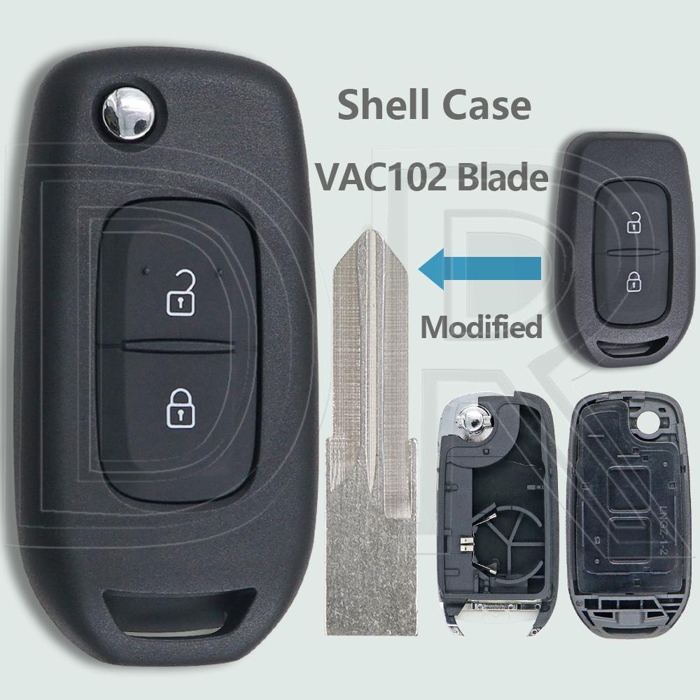 DR Car Key Modified Shell Case Only Support CWTWE1G0003 For Renault Dacia Symbole Logan Sandero Trafic Lodgy Dokker Duster