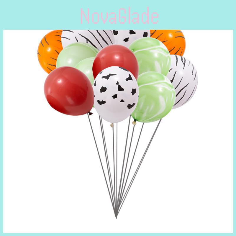 12 Inches Safari Theme Birthday Balloons Featuring Adorable Jungle Animal Designs For Festive Celebrations