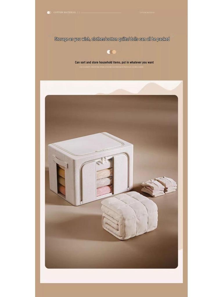 Large Capacity Foldable Oxford Cloth Storage Box for Quilts