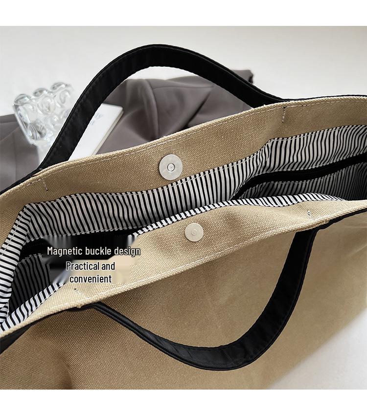 Versatile Canvas Bag: Stylish, High-Quality, Large-Capacity Handbag & Crossbody Bookbag (2025 Edition)