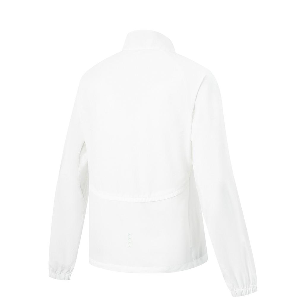 Li Ning Running Series Long Sleeve Zipper UV Protection Jacket Women jackets Standard-White AJDU228-3